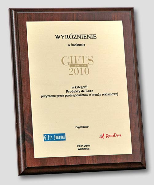 “Gifts of the Year 2010″ award for “Books as exclusive presents”