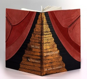 Shakespeare As you like it.  Artist book fine hand bookbinding